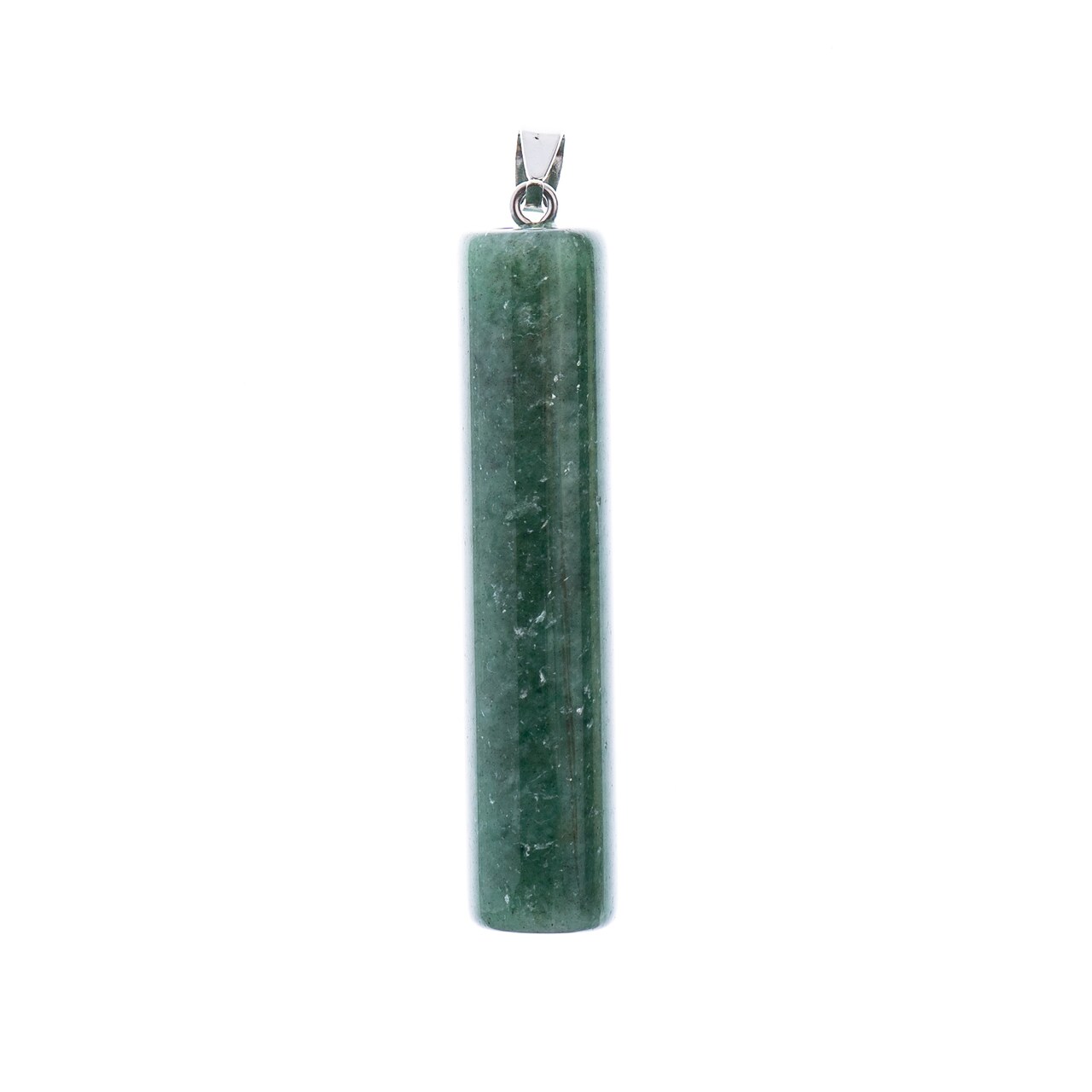 Earth's Jewel Green Aventurine Semi-Precious Pendant with Clasp